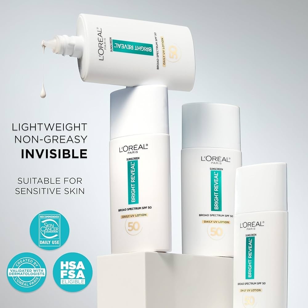 L’Oréal Paris Bright Reveal Dark Spot Serum & Broad Spectrum Daily SPF 50 Lotion - Picture 16 of 16